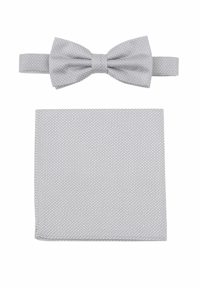 Fliege & Einstecktuch Set – Feinstruktur