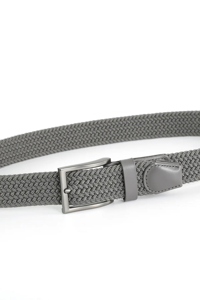 Flechtgürtel Herren elastisch - Uni