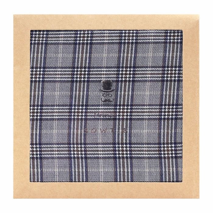 Einstecktuch Herren Glencheck - Grau