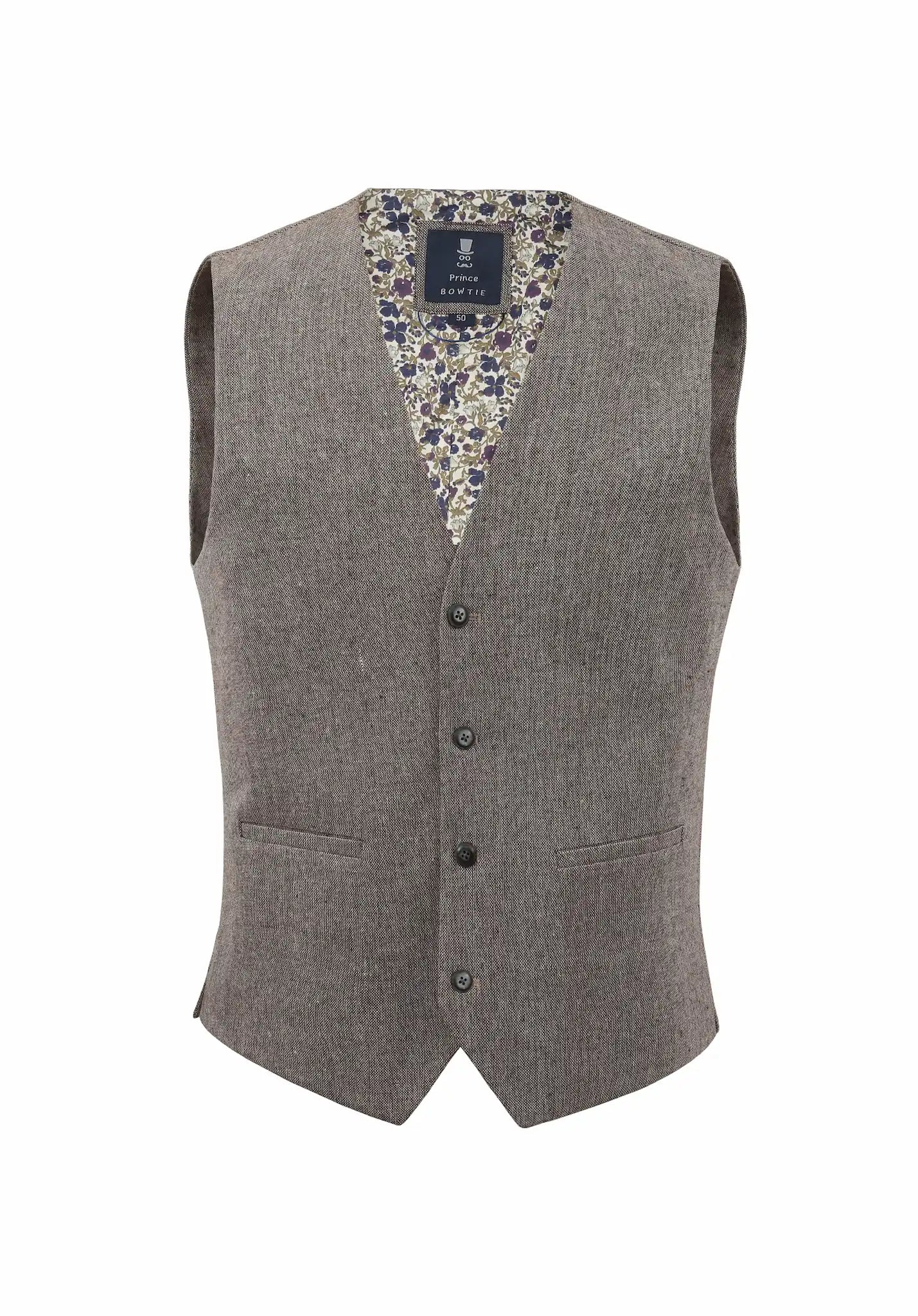 Vintage Weste für Herren im Retro-Look mit Tweed-Charakter