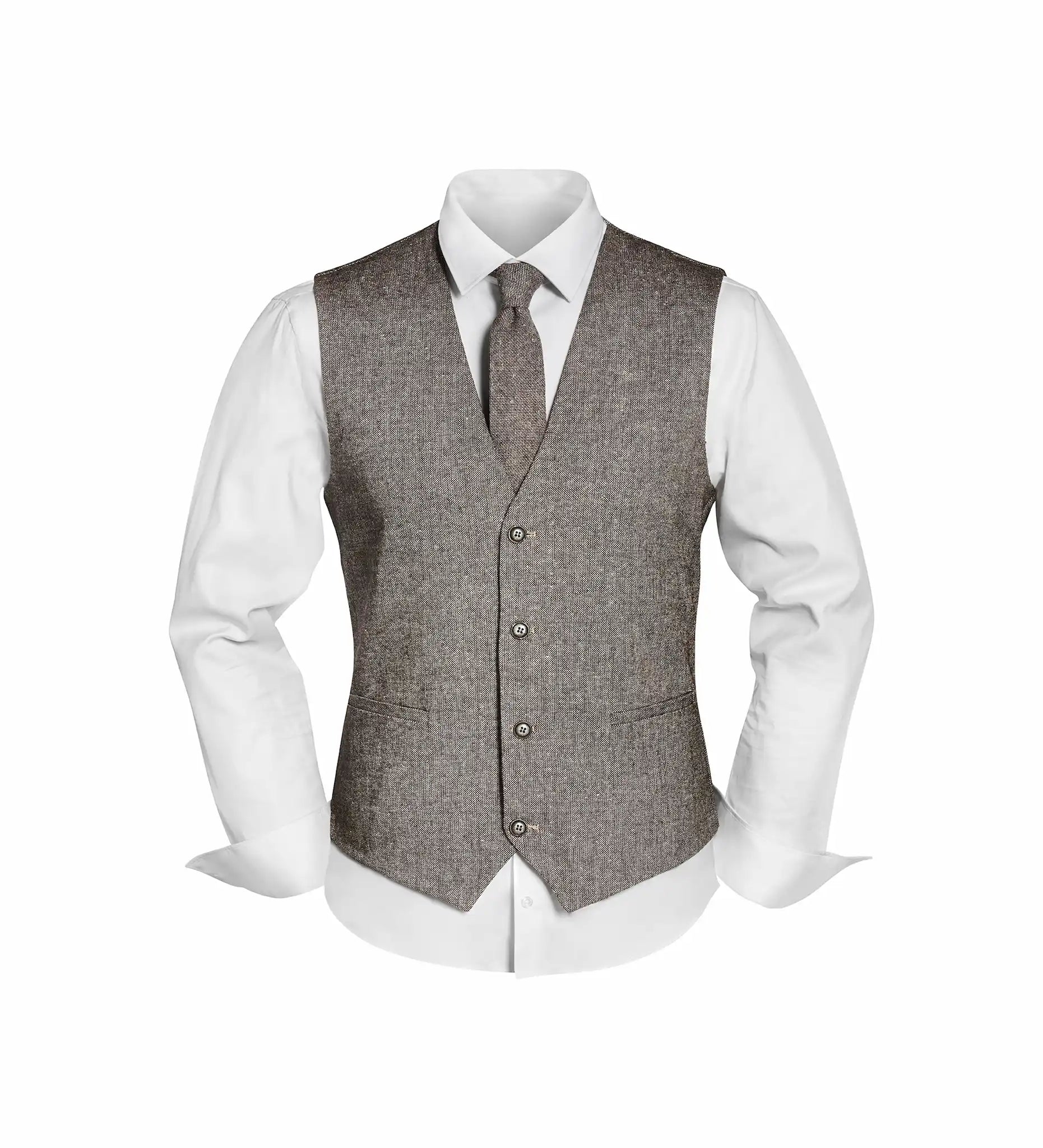 Westen Set mit Krawatte und Einstecktuch für elegante Anlässe