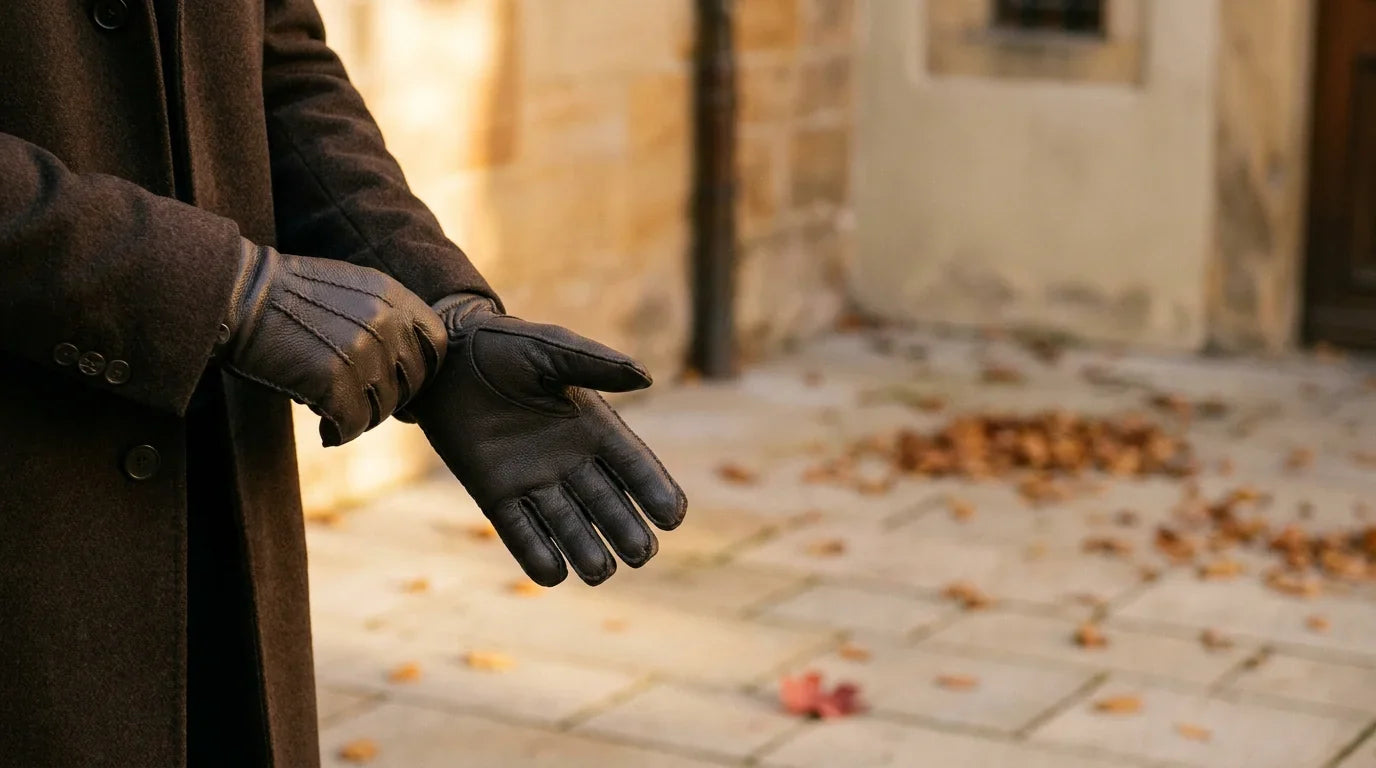 Platzhirsch Lederhandschuhe für Herren