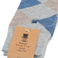 (Hellgrau) Herren Socken Argyle-Muster mit Prince Bowtie Etikett – Verpackung