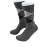 (Anthrazit) Herren Socken Argyle-Muster Baumwolle – Trageansicht