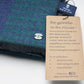 (Grün) Herrenschal Bambusfasern – Detailansicht Prince Bowtie Label