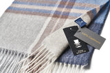 (Dunkelblau) Cashmere Schal 100% Kaschmir – Detailansicht Prince Bowtie Label