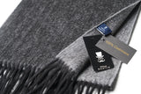 (Anthrazit) Kaschmirschal 100% Cashmere – Detailansicht Prince Bowtie Label