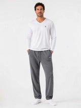 (Grau) Herren Lounge Hose – Ganzkörper-Look mit Lounge-Shirt
