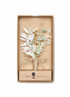 (Mint) Hochzeitsanstecker Trockenblumen in Geschenkbox – Boutonniere Bräutigam Prince Bowtie