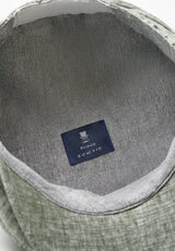 (Mint) Leinen-Ballonmütze Innenfutter Baumwolle – Prince Bowtie Label