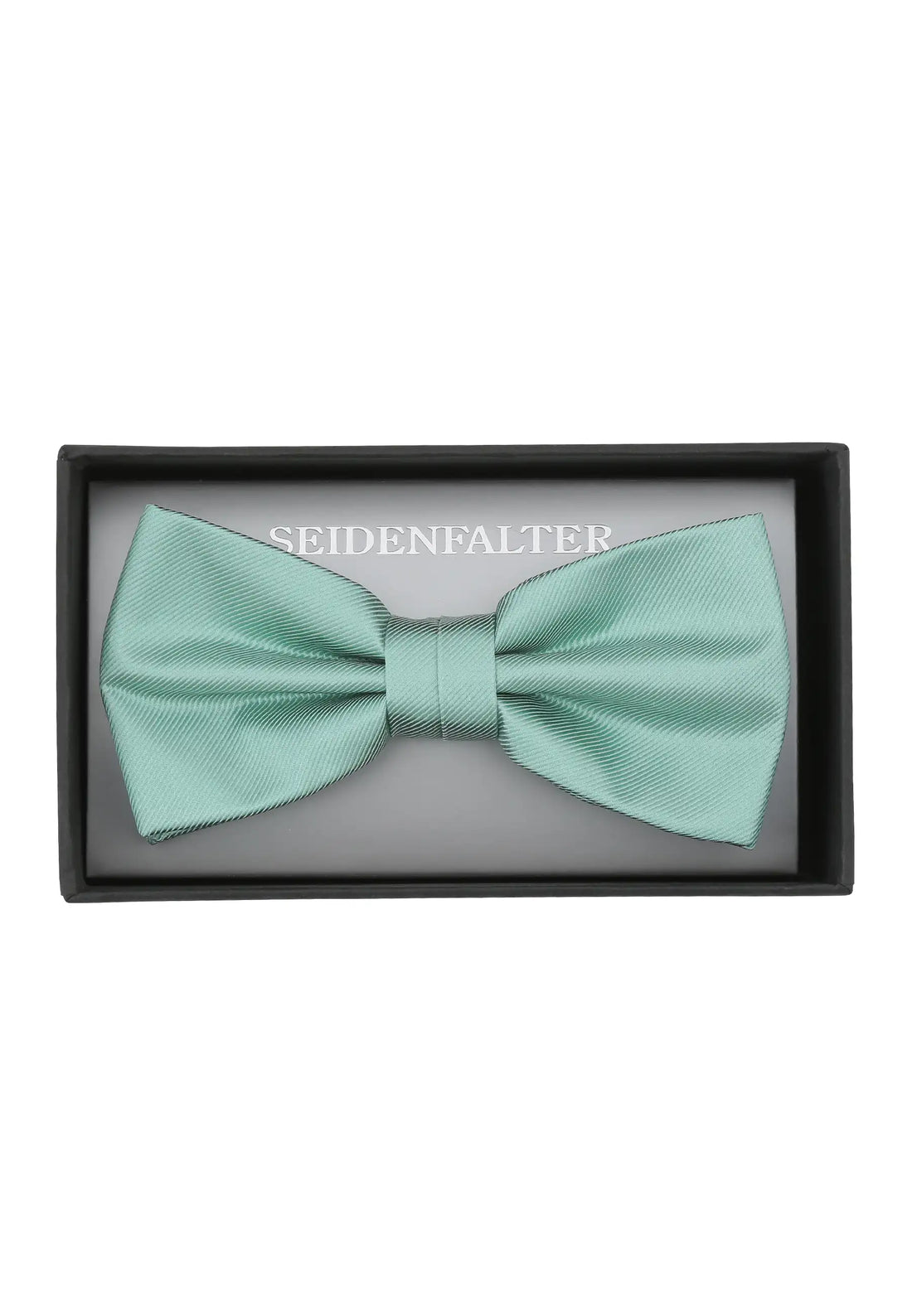(Türkis) Vorgebundene Herrenfliege aus 100% Seide in Türkis in Geschenkbox