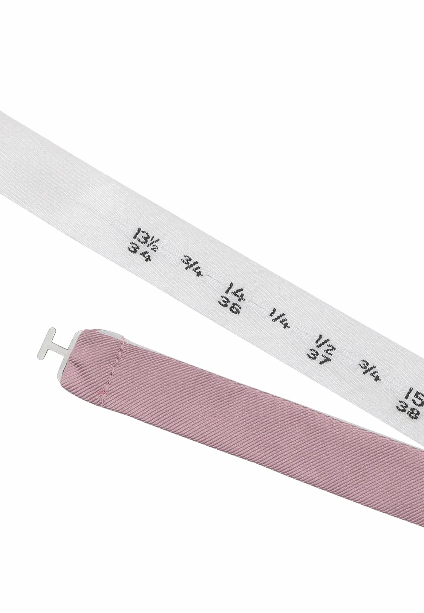 (Rosa) Verstellbares Fliegenband Rosa mit Hakenverschluss und Größenmarkierung