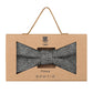 (Grau) Fliege Herren Tweed – Geschenkverpackung Prince Bowtie