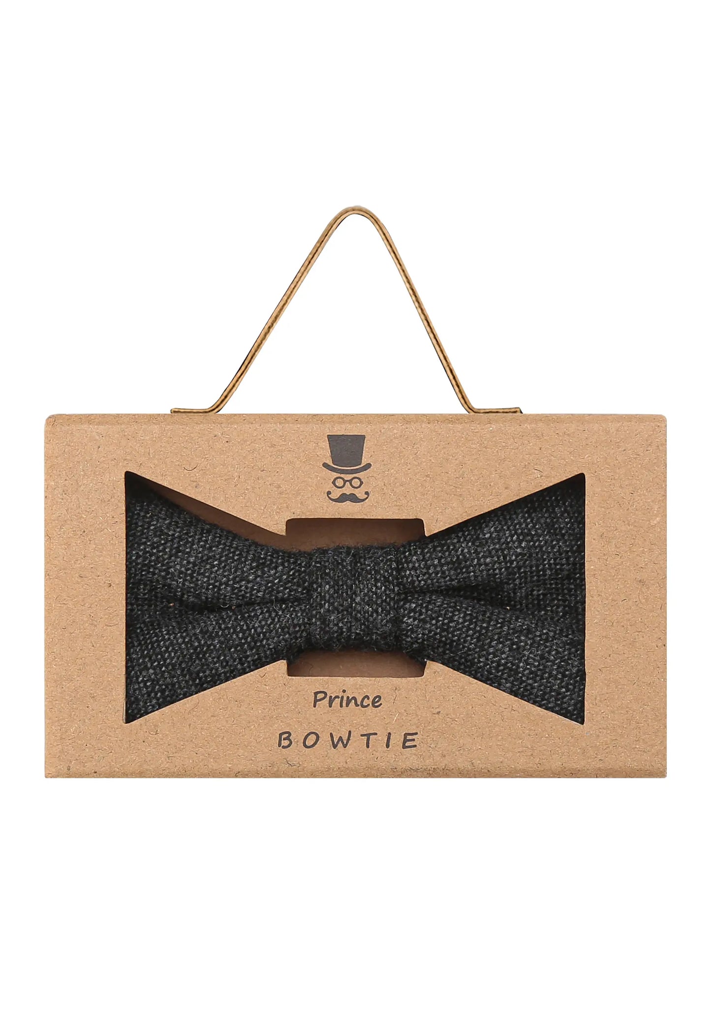 (Anthrazit) Fliege Herren Tweed – Geschenkverpackung Prince Bowtie