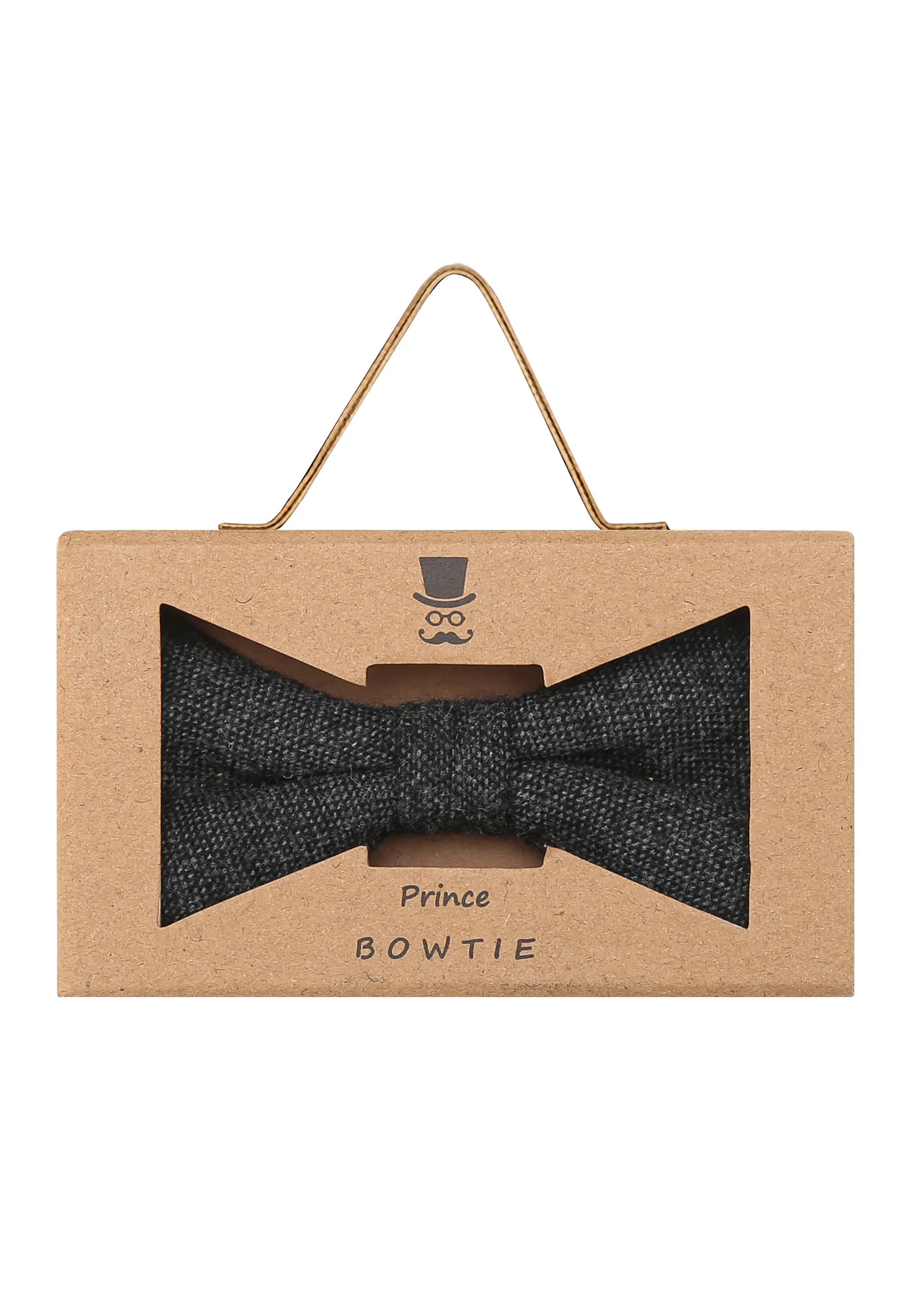 (Anthrazit) Fliege Herren Tweed – Geschenkverpackung Prince Bowtie