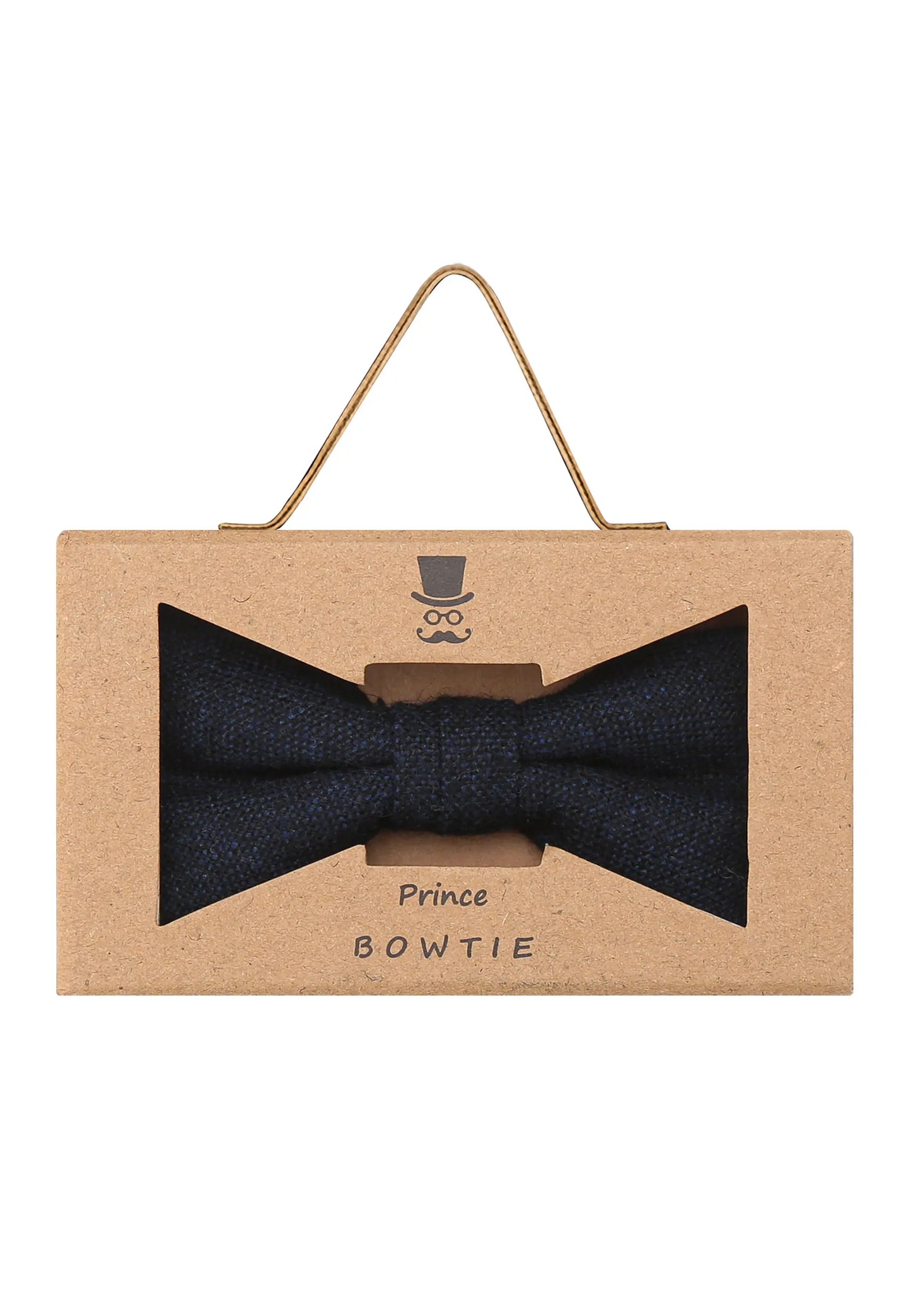 (Dunkelblau) Fliege Herren Tweed – Geschenkverpackung Prince Bowtie