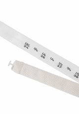 (Beige) Größenband der Fliege mit Verstellskala, Feinstruktur-Design