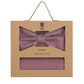 (Bordeaux) Fliege Einstecktuch Set Herren Mikromuster Seide – Geschenkverpackung Prince Bowtie