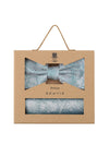 (Petrol) Fliege Einstecktuch Set Paisley Seide – Geschenkverpackung Prince Bowtie