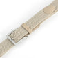 (Beige) Stretchgürtel Herren geflochten – Detailansicht Schnalle und Flechtband
