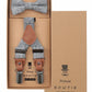 (Blau) Kids Hosenträger Set mit Fliege Leinen – Geschenkbox Prince Bowtie