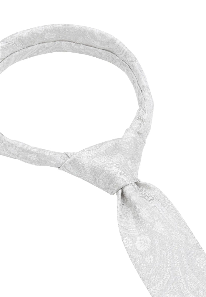 Hochzeitskrawatte Einstecktuch Set Herren aus Seide – Paisley