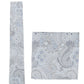 (Blau) Krawatte und Einstecktuch Set Hochzeit Paisley – Krawatte und Tuch ausgelegt