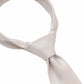 (Beige) Krawatte Mikromuster Seide – Knotendetail