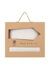 (Beige) Krawatte Einstecktuch Set Herren Mikromuster Seide – Geschenkverpackung Prince Bowtie