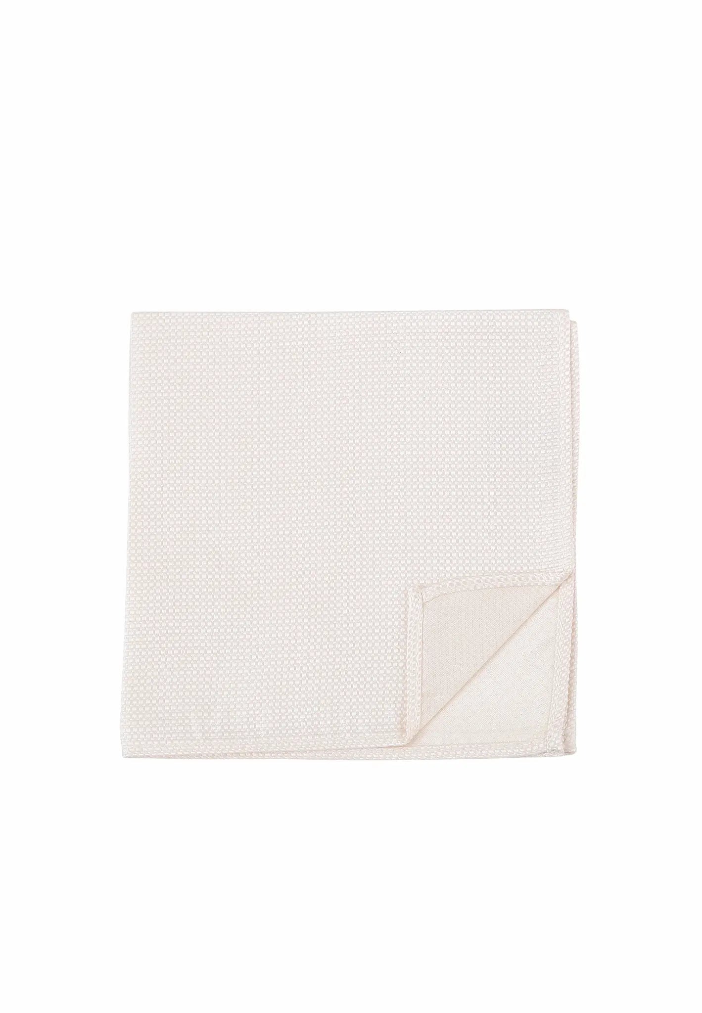 (Off-White) Einstecktuch Mikromuster Seide – Detailansicht Rückseite