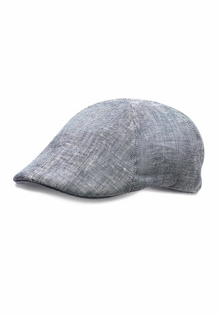 Schiebermütze Herren Leinen - Flat Cap