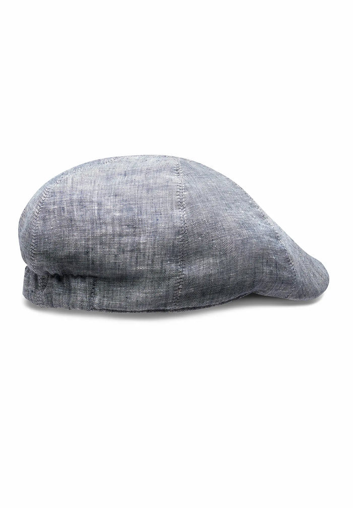 Schiebermütze Herren Leinen - Flat Cap
