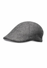 (Grau) Schiebermütze Tweed – Seitenansicht liegend