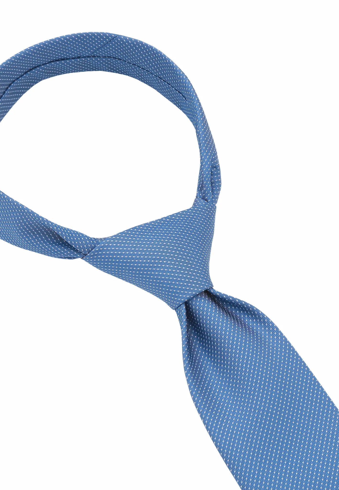 (Blau) herren seidenkrawatte picote detailansicht eleganter look