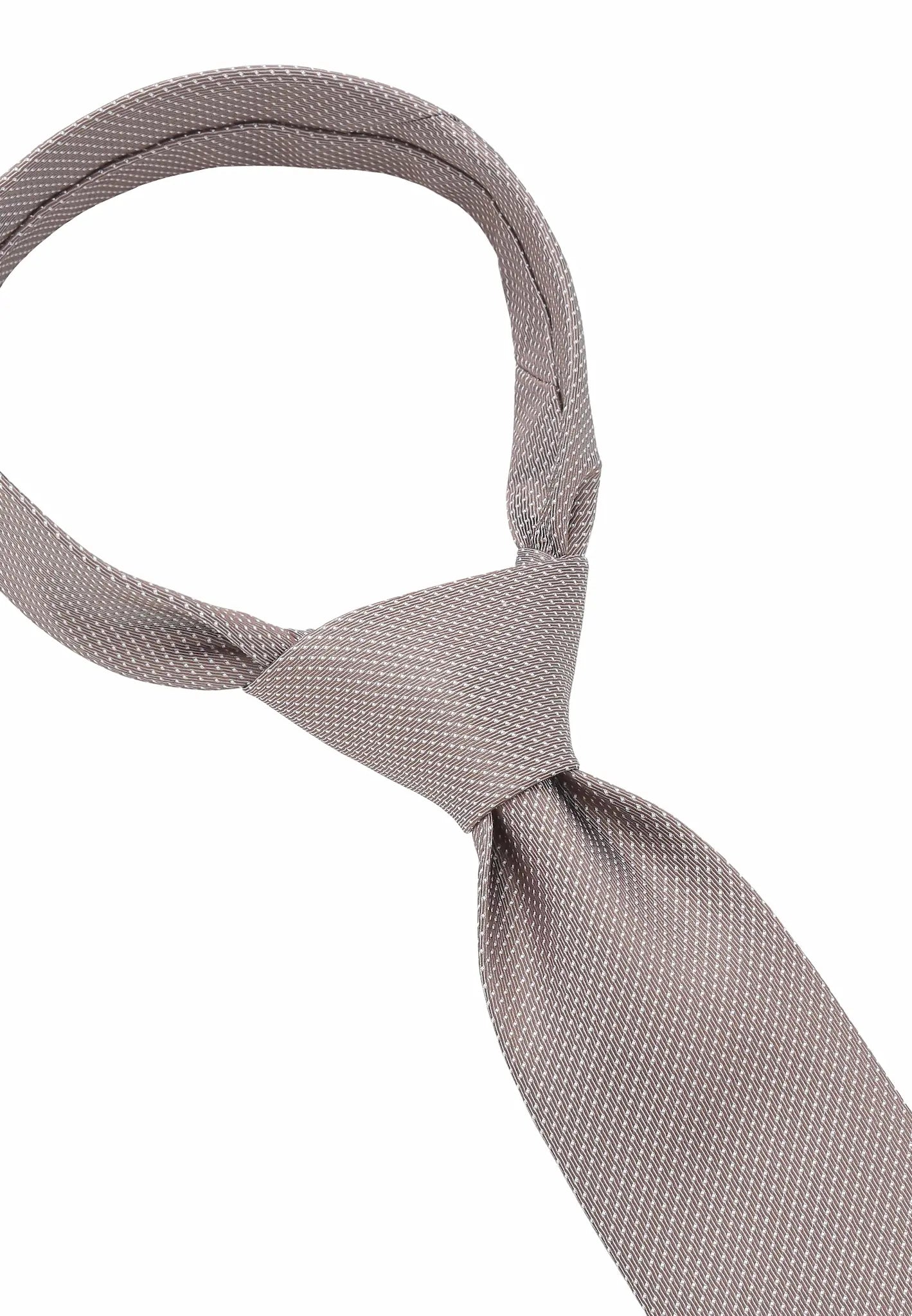 (Beige) herren seidenkrawatte picote detailansicht eleganter look