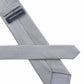 (Grau) seidenkrawatte herren picote verarbeitung label naht detail
