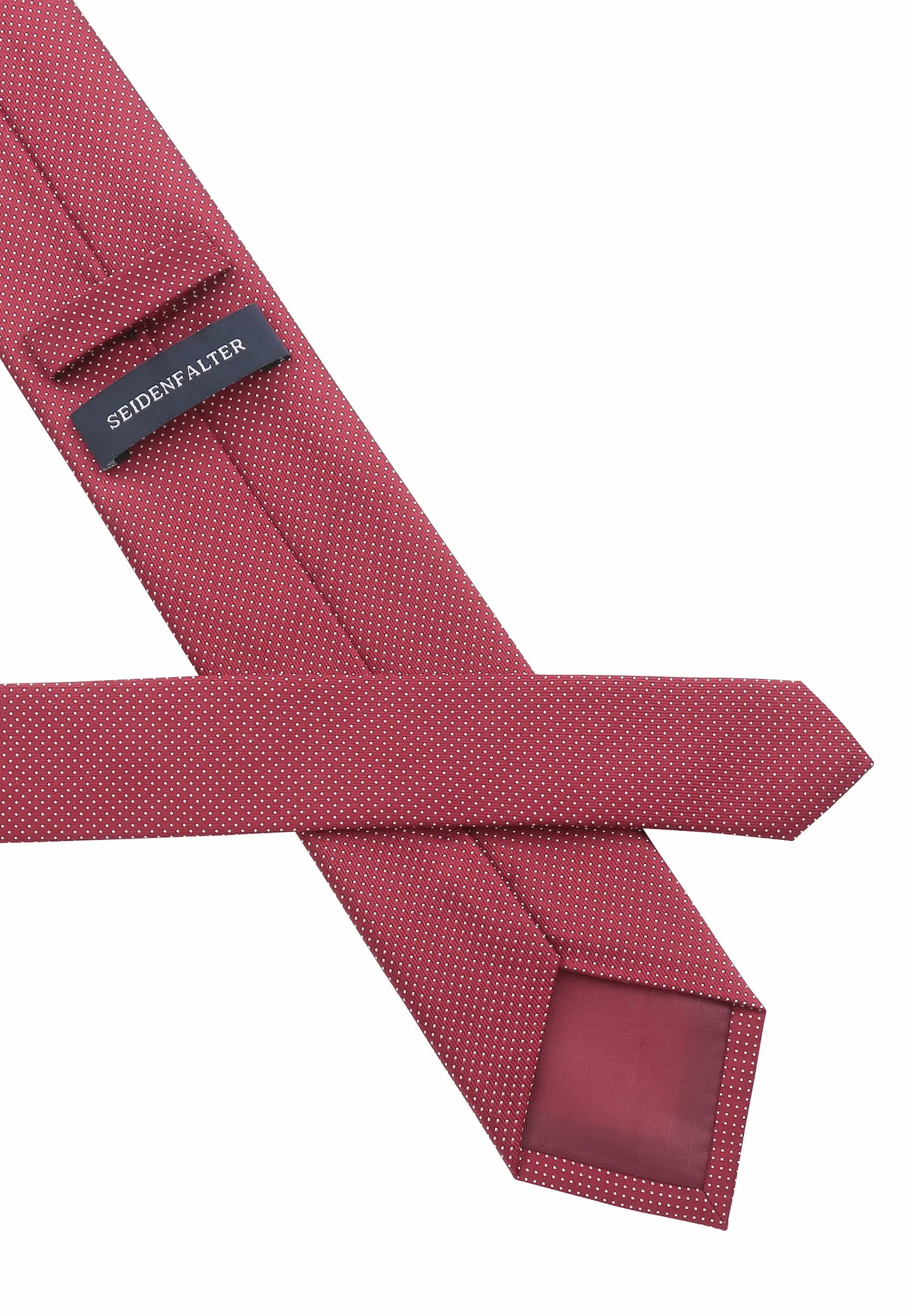 (Bordeaux) herren seidenkrawatte picote detailansicht eleganter look