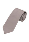 (Beige) Uni Krawatte 7cm–7.5cm gerollt Vorderansicht