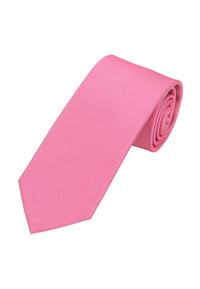 (Koralle) Uni Krawatte 7cm–7.5cm gerollt Vorderansicht