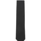 (Schwarz) Uni Krawatte 7cm–7.5cm flach Frontansicht