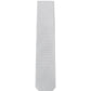 (Silber) Uni Krawatte 7cm–7.5cm flach Frontansicht
