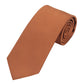 (Bronze) Uni Krawatte 7cm–7.5cm gerollt Vorderansicht