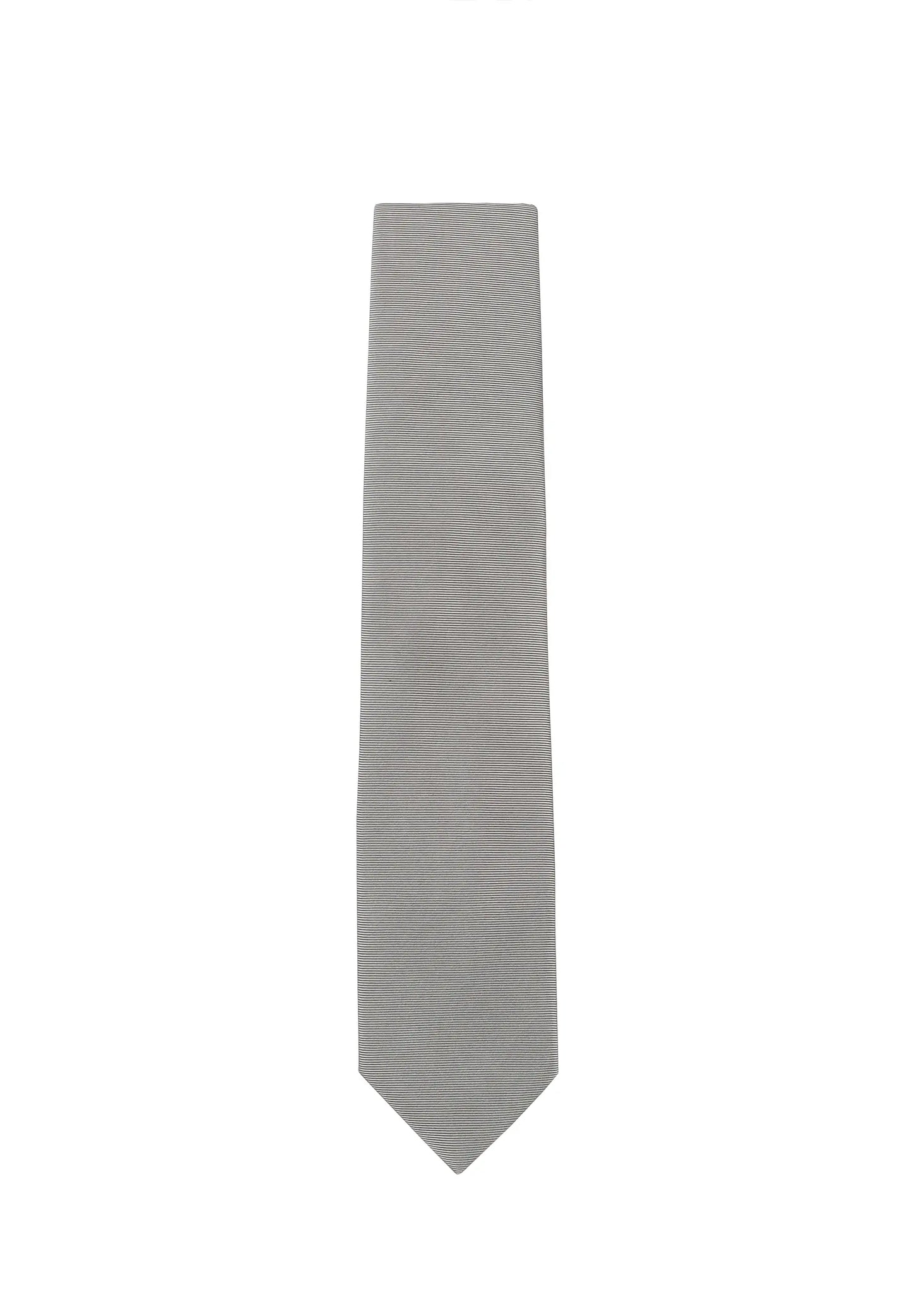 (Hellbeige) Uni Krawatte 7cm–7.5cm flach Frontansicht