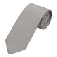 (Hellbeige) Uni Krawatte 7cm–7.5cm gerollt Vorderansicht