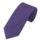 (Dunkellila) Uni Krawatte 7cm–7.5cm gerollt Vorderansicht