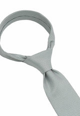 (Mint) Seidenkrawatte mit Knoten-Detail, florales Muster, elegante Struktur
