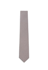 (Beige) Picoté Krawatte Herren 100% Seide 6cm Produktansicht