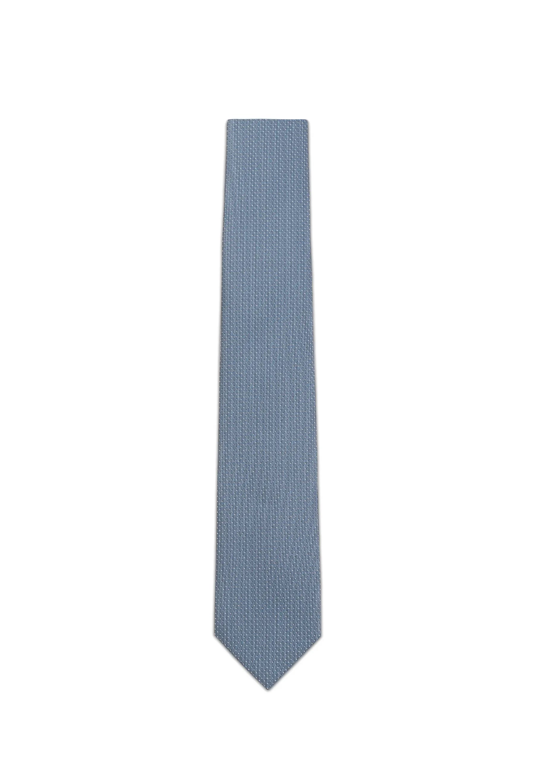 (Oceanblau) Picoté Krawatte Herren 100% Seide 6cm Produktansicht