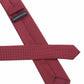 (Bordeaux) Picoté Krawatte Herren 100% Seide 6cm Rückseite Detail