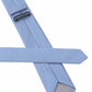 (Hellblau) Uni Seidenkrawatte 6cm Rückseite mit Label Detail
